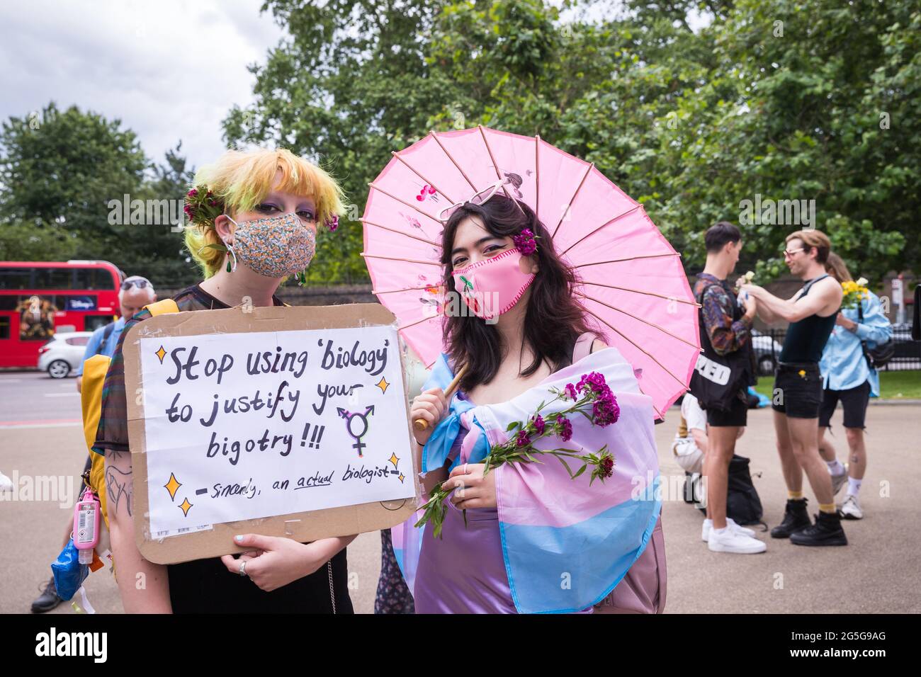 Dritte Auflage von London Trans Pride Stockfoto