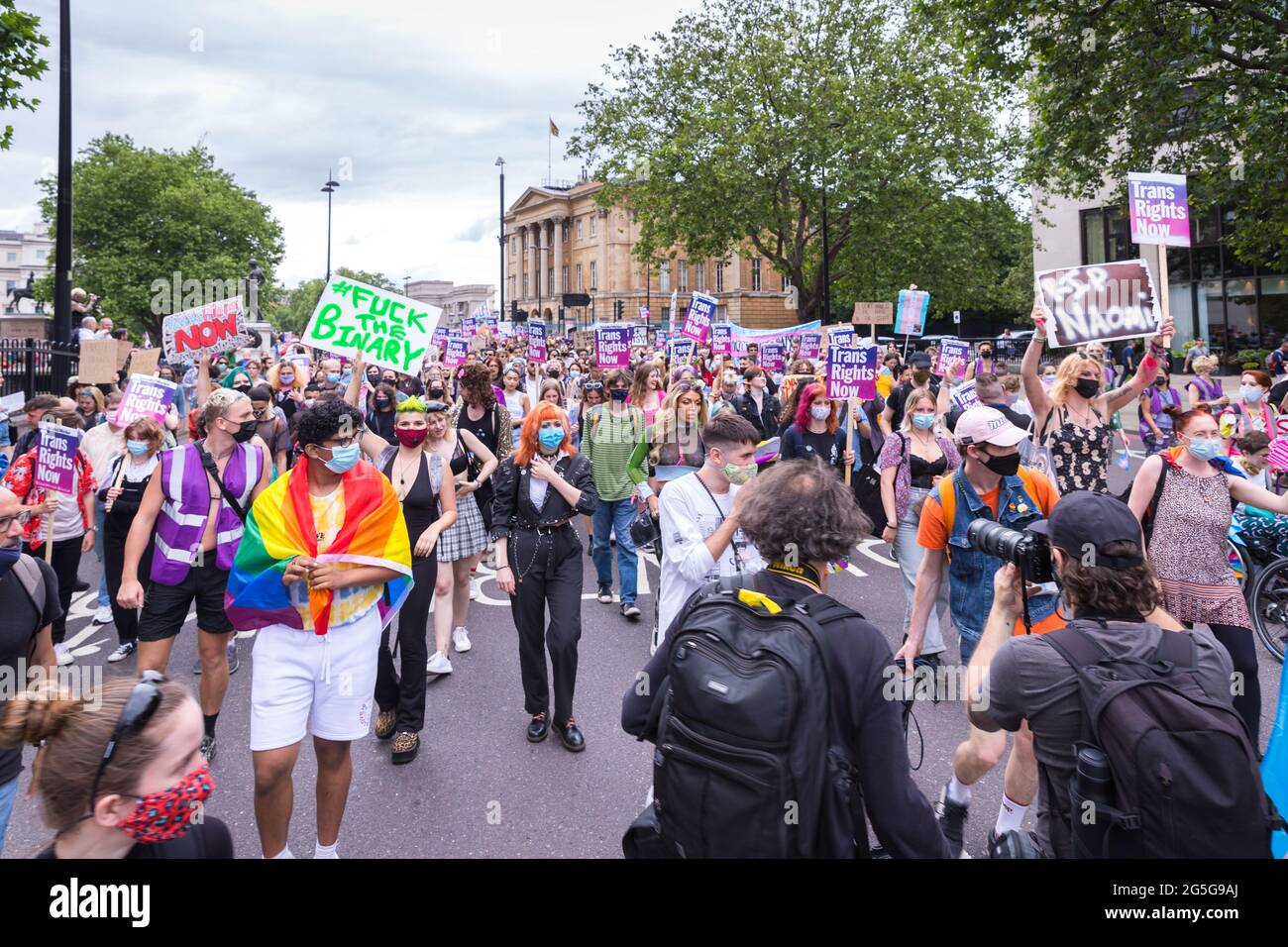 Dritte Auflage von London Trans Pride Stockfoto