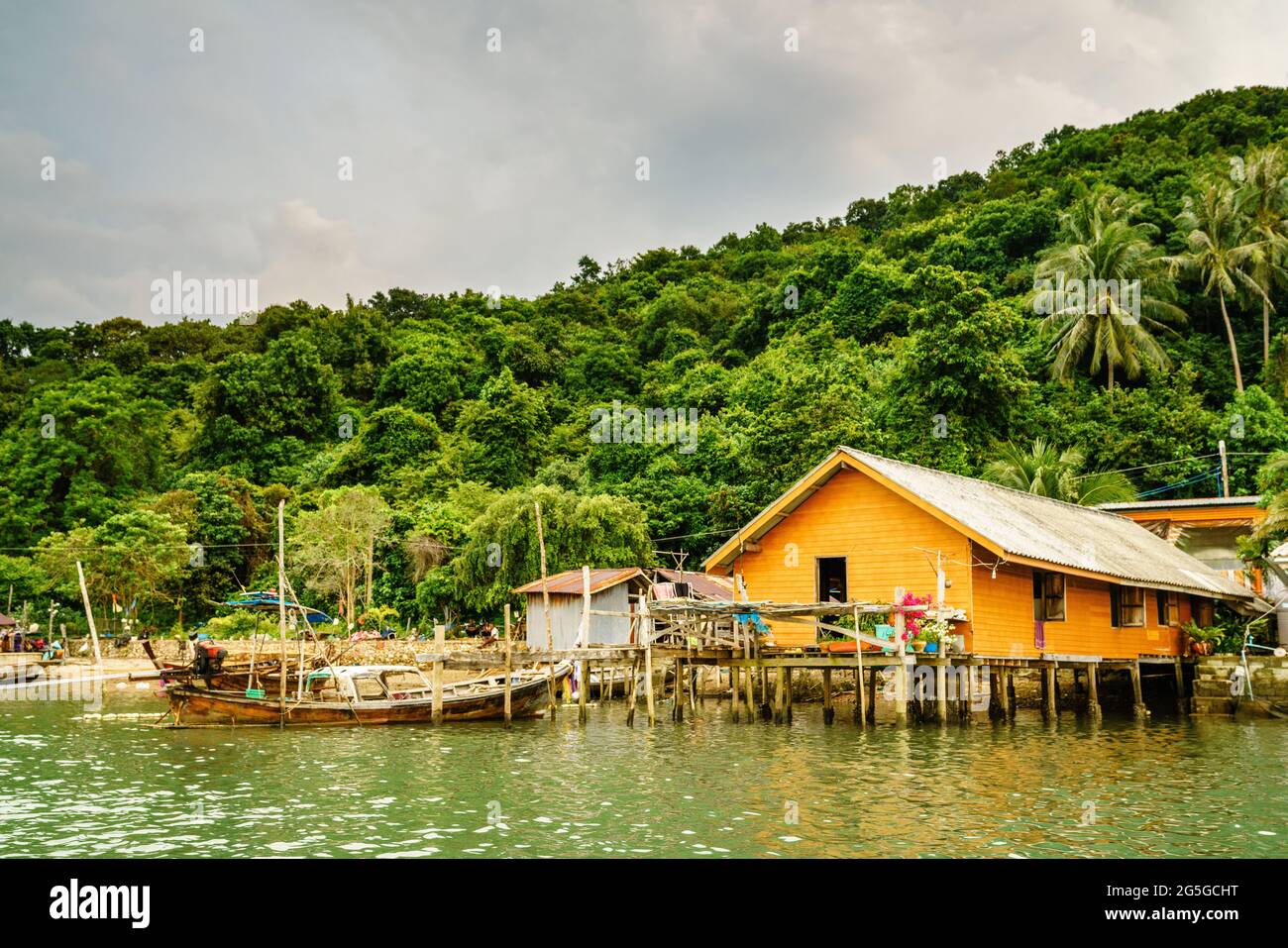 Muslimisches Fischerdorf auf der Insel Ko Yao Yai in der Andamanensee, Thailand Stockfoto