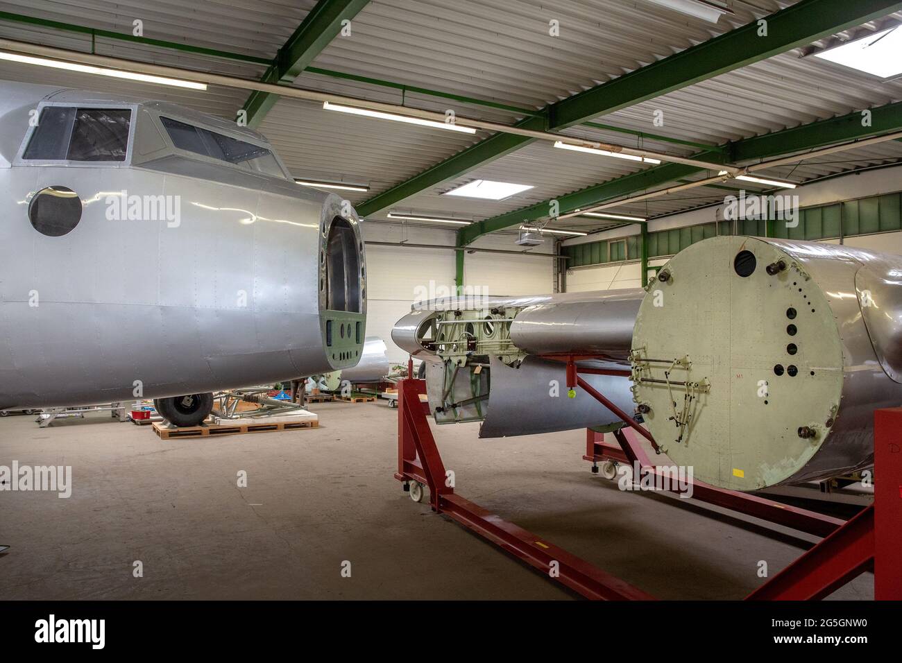 Die letzte bestehende Focke Wulf FW200 'Condor' wurde nach fast 20 Jahren Restaurierung in Bremen fertiggestellt. Stockfoto