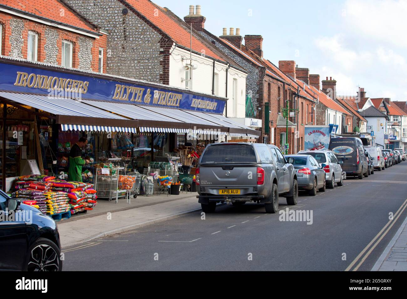 Blyth und Wright lagern an der Station Road in Sheringham an der norfolkküste, England. Bild aufgenommen im April 2021 Stockfoto