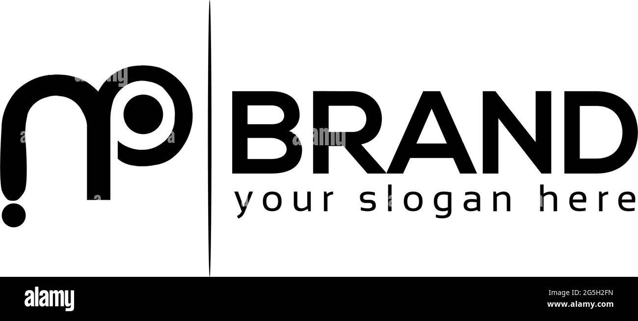 Schriftzug np Stock Logo, flaches Design. np Monogramm Stock Vektor