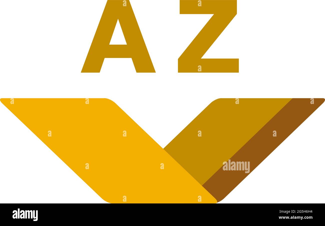 Glossar mit Buch. Flaches Design. Vektorgrafik auf weißem Hintergrund Stock Vektor