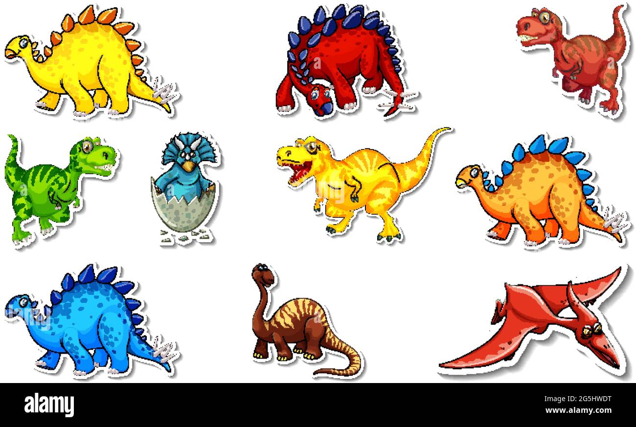 24 Bögen Dinosaurier-Aufkleber – Tolle Motive Für Kinderpartys & Basteleien