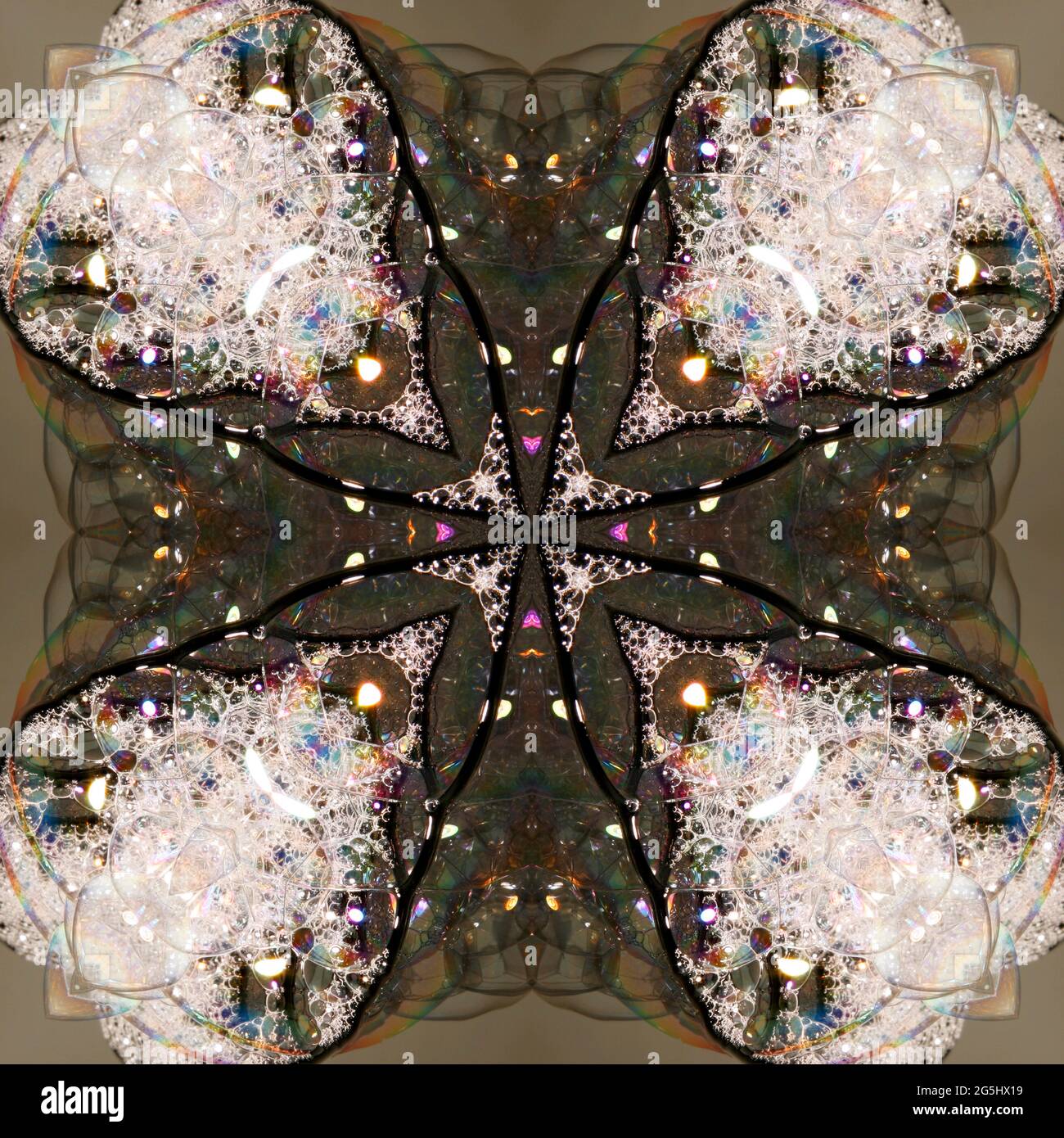 Kaleidoskop der Blasen Stockfoto