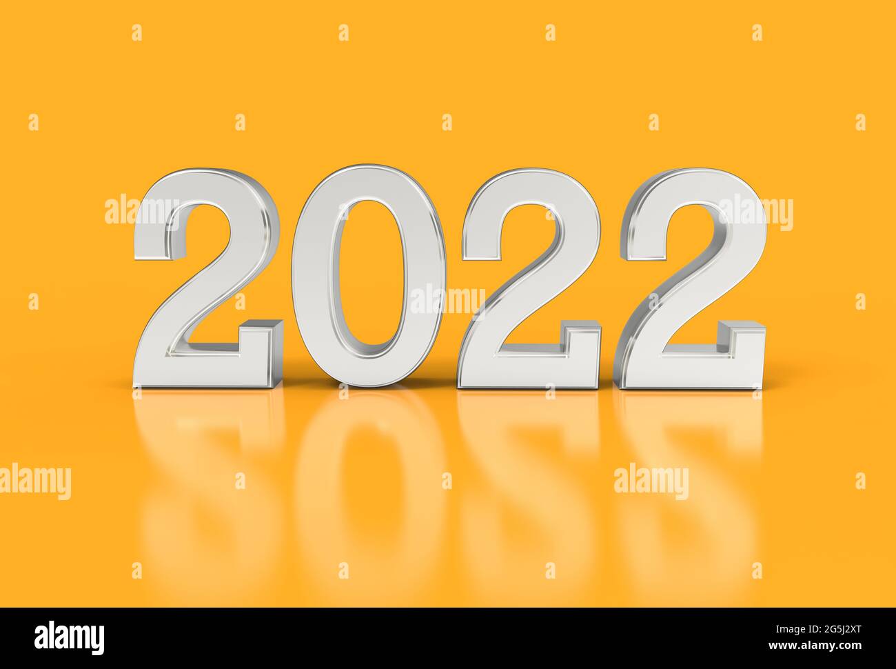 Frohes Neues Jahr 2022 3d Illustration Stockfotografie Alamy