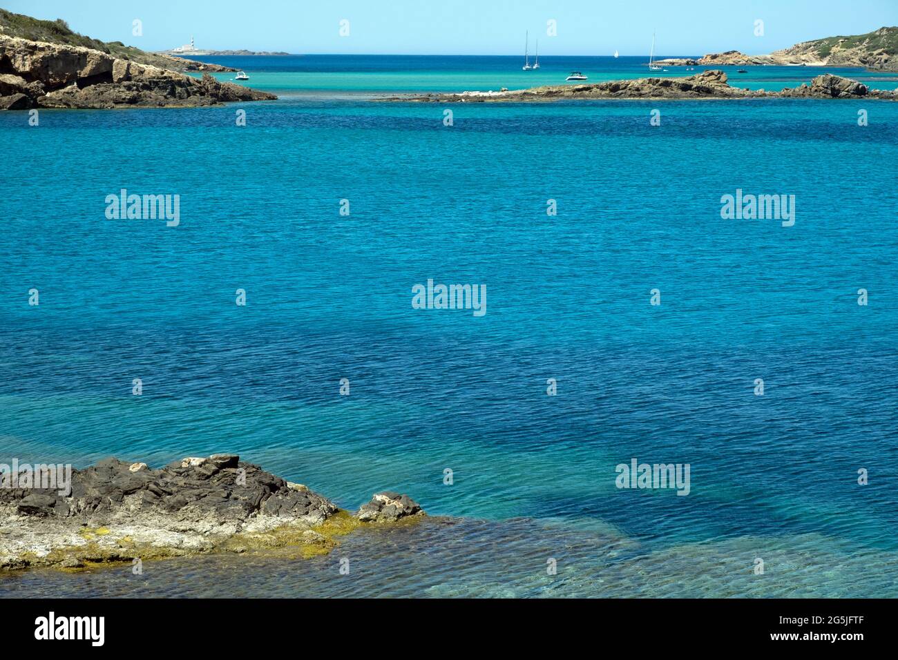 Es Grau, Menorca, Balearen Stockfoto