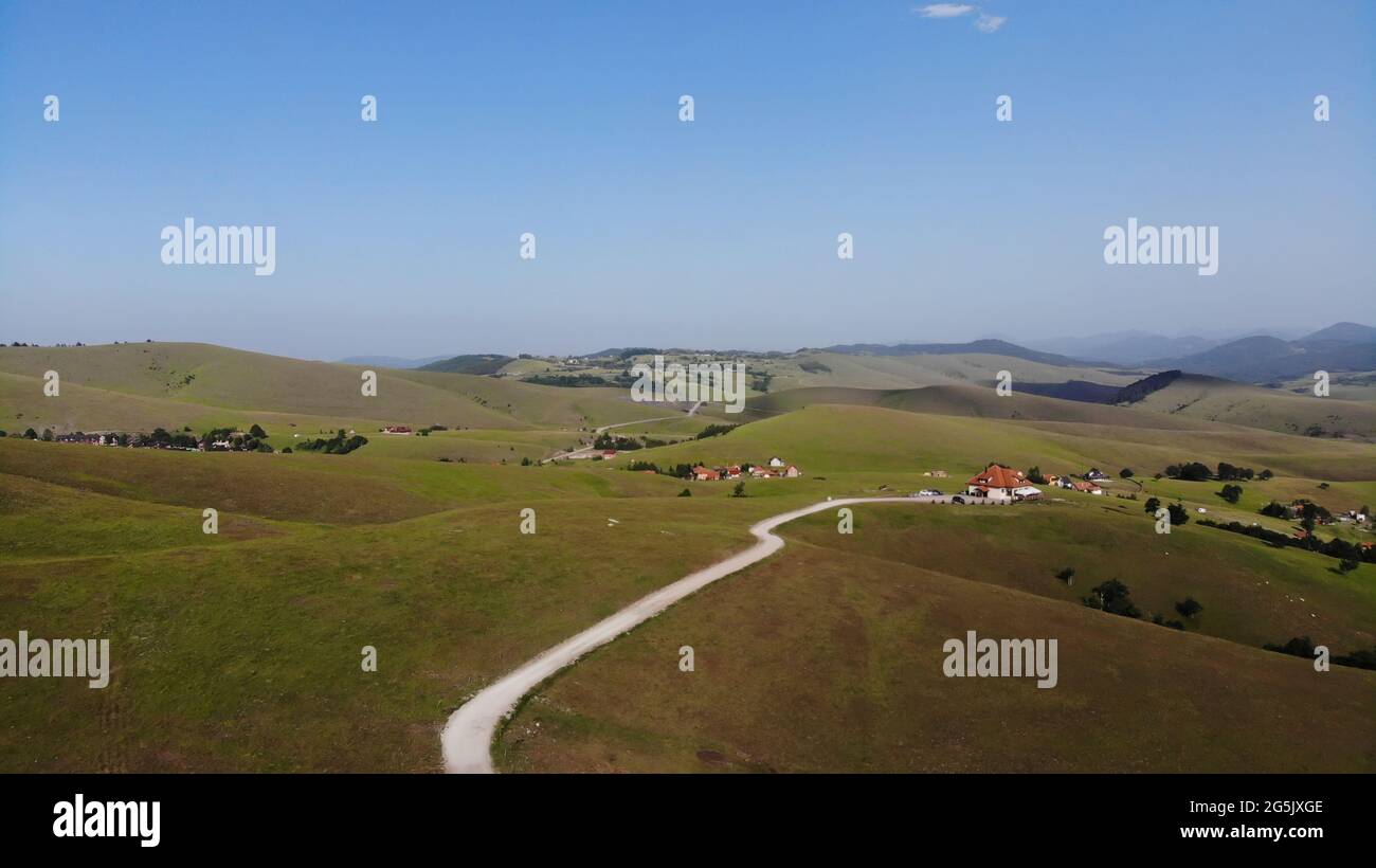 Landschaft in den Bergen, Zlatibor - Serbien Stockfoto