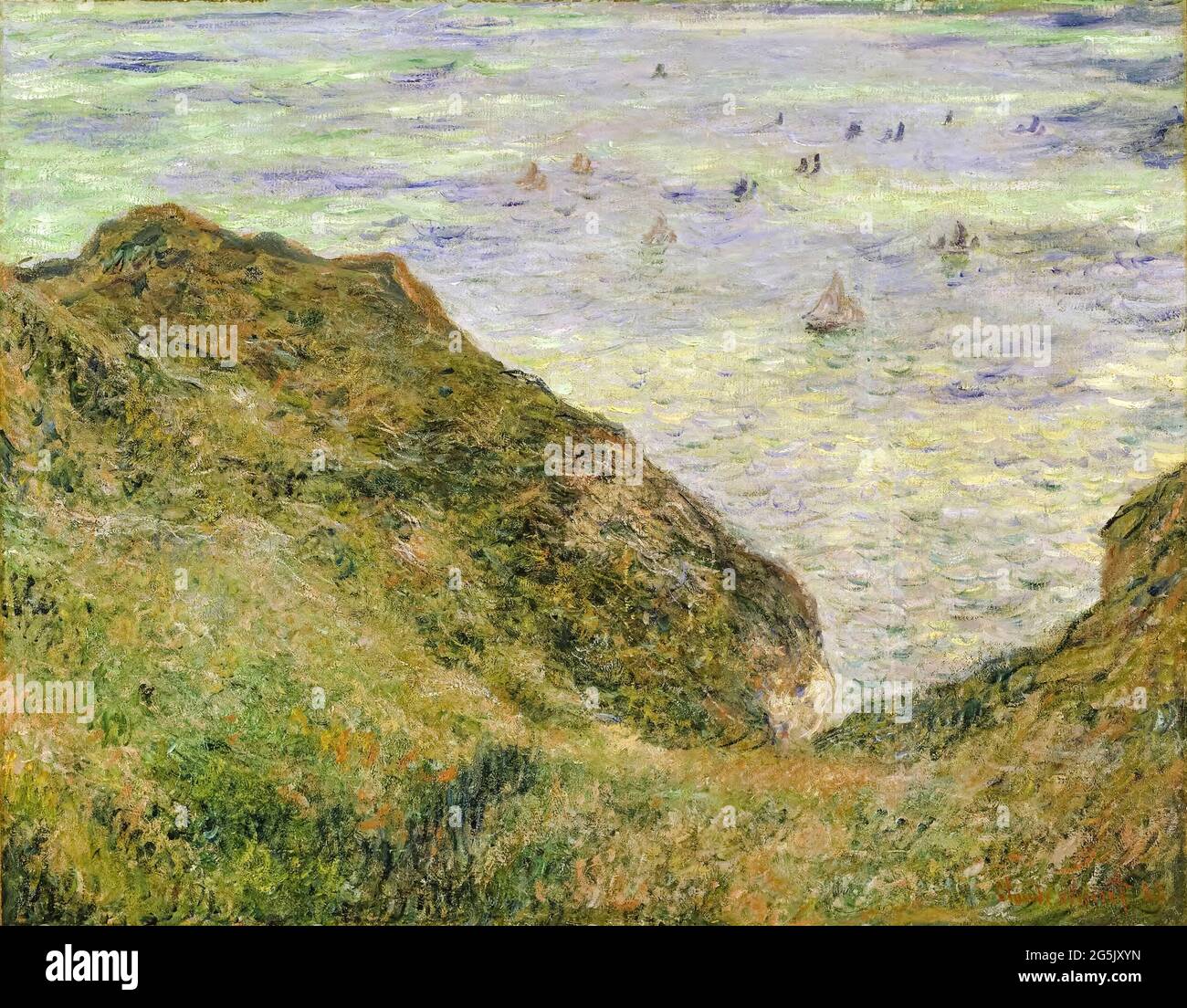Claude Monet, Blick über das Meer, Landschaftsmalerei, 1882 Stockfoto