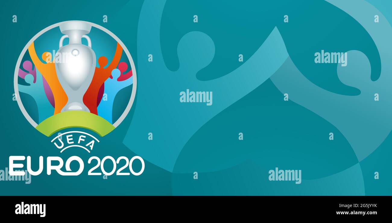Vinnytsia Ukraine 16 Juni 2021 Uefa Euro 2020 Logo Auf Weissem Hintergrund Isoliert Stock Vektorgrafik Alamy