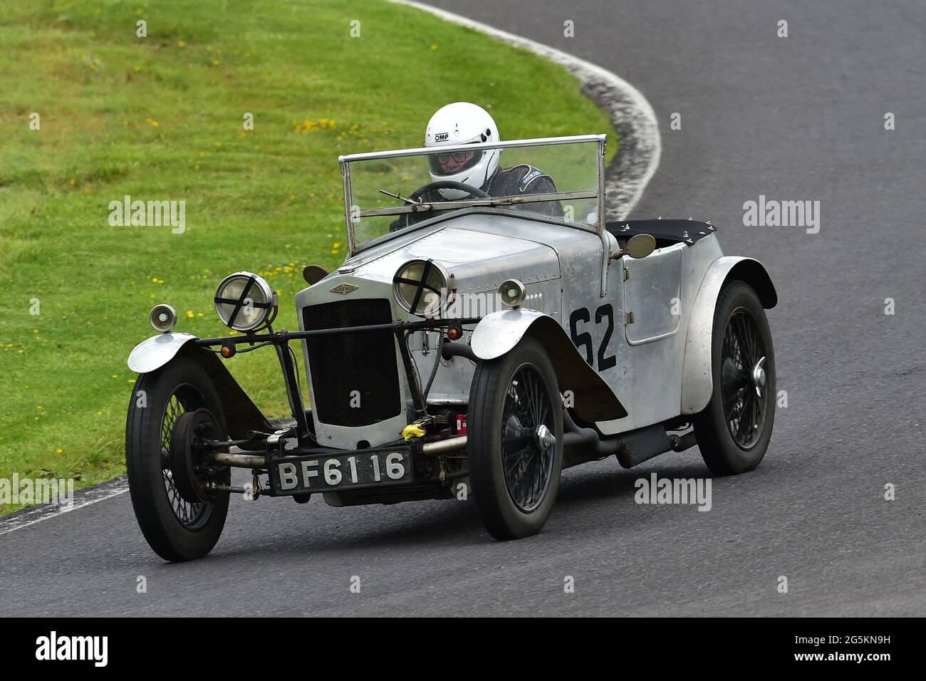 Andy Cawley, Frazer Nash Super Sports, VSCC, Geoghegan Trophy Race for Standard and Modified Pre-war Sports Cars, Shuttleworth Nuffield und Len Thomps Stockfoto