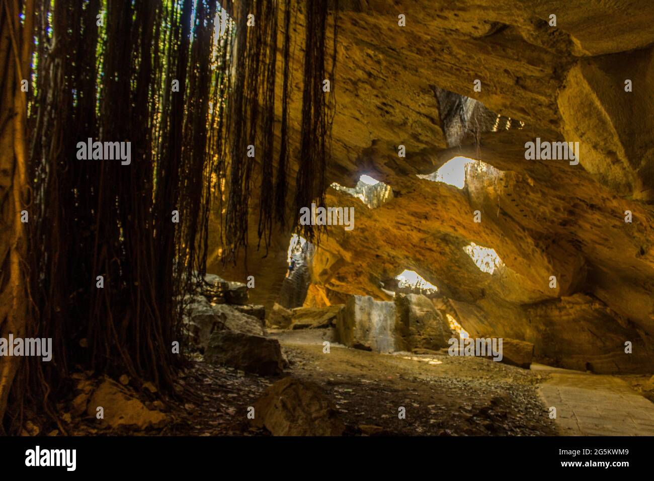 Naida Caves, Diu am Tag Stockfoto