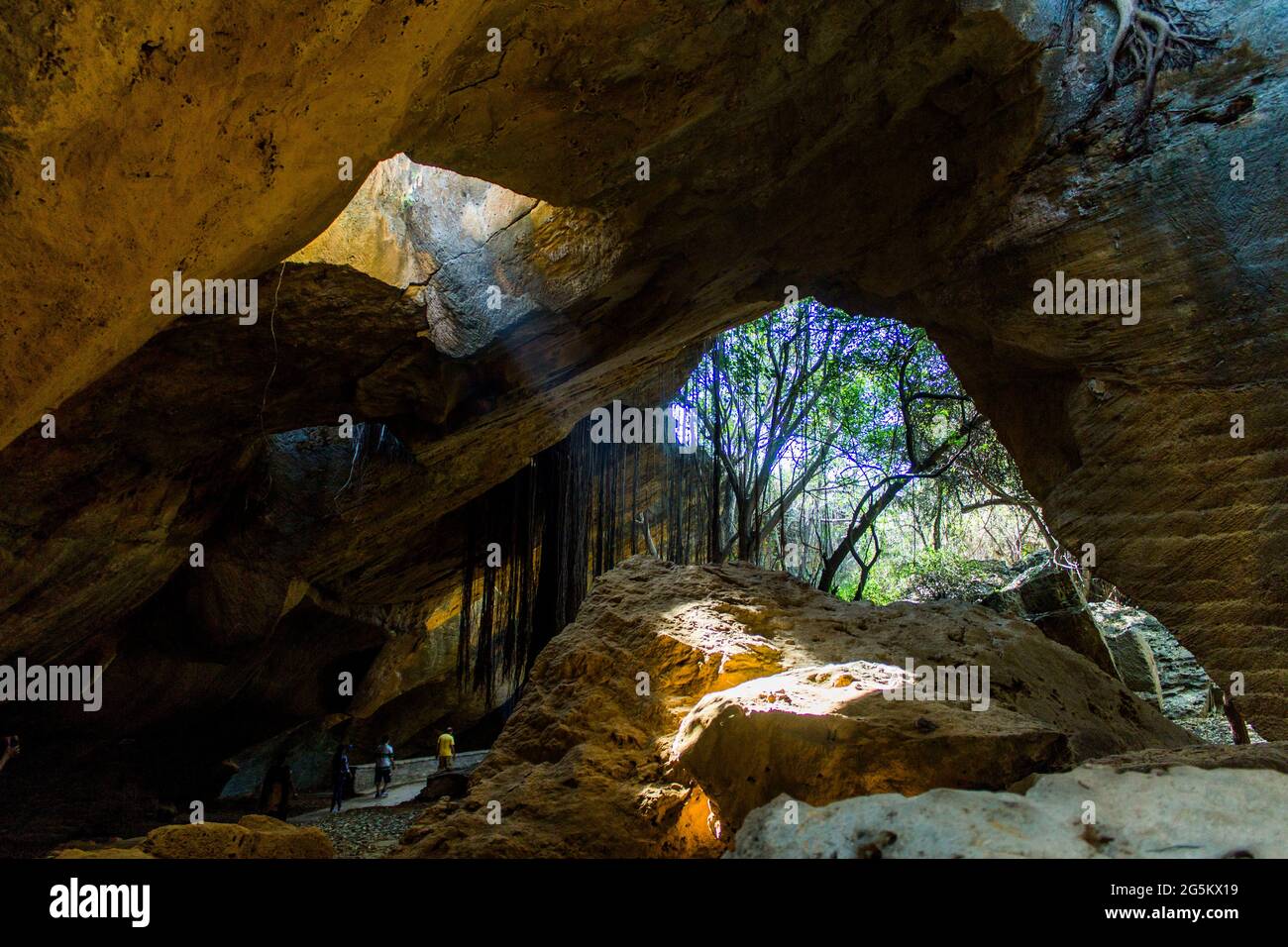 Naida Caves, Diu am Tag Stockfoto