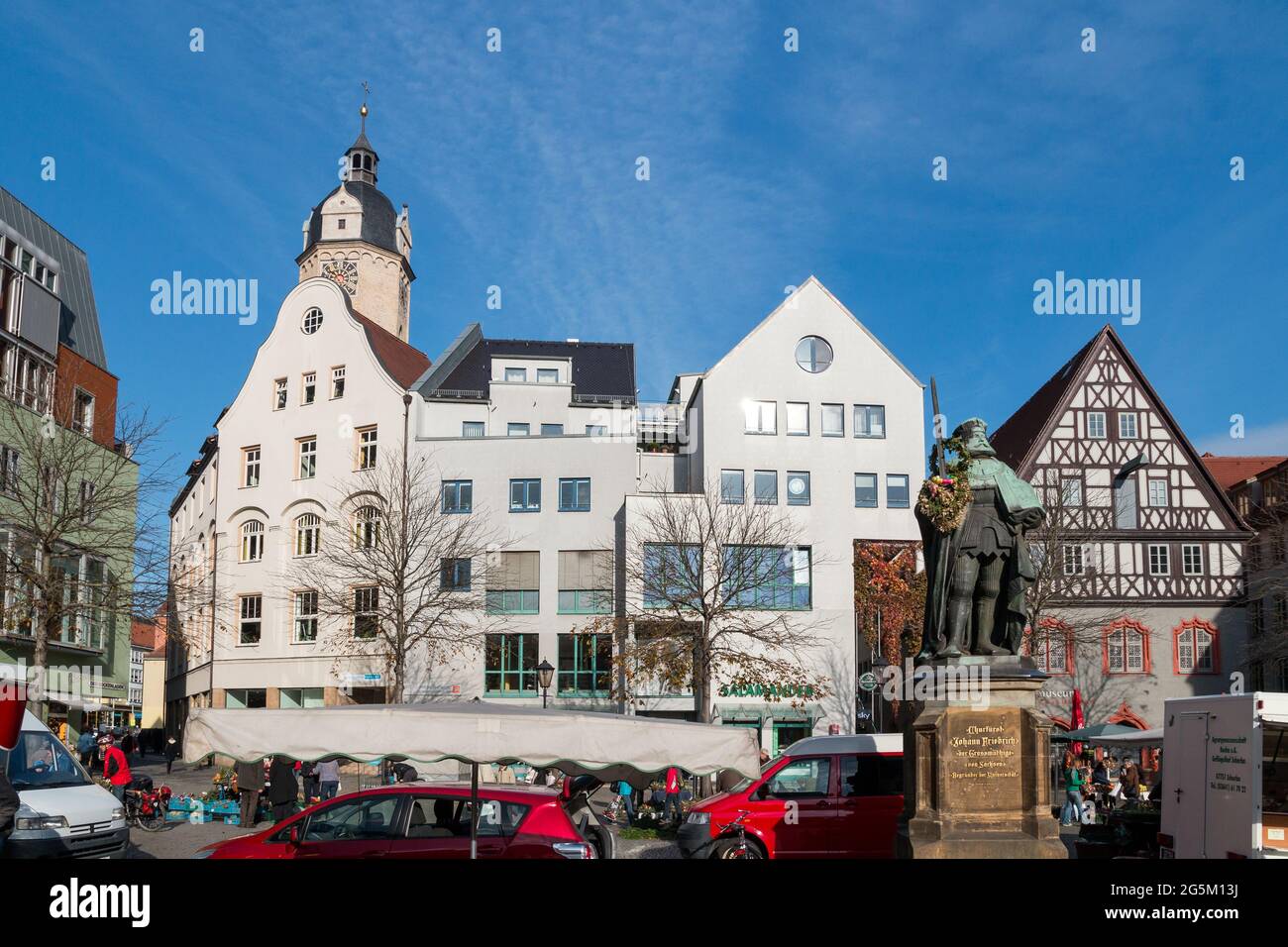 Marktplatz Jena, Thüringen, Deutschland Stockfoto