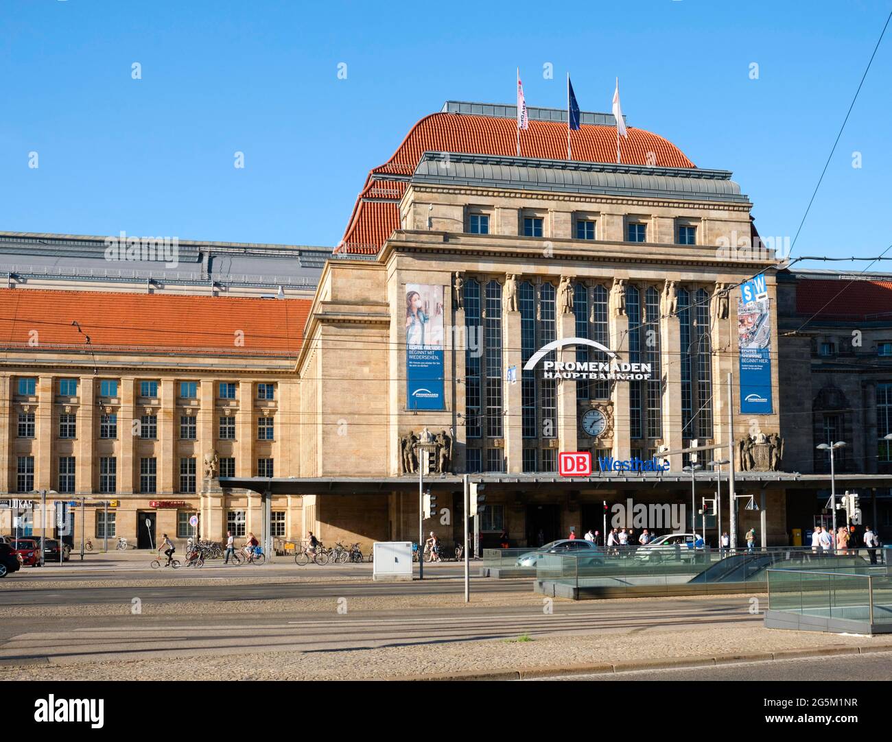 Hauptbahnhof, Leipzig, Sachsen, Deutschland, Europa Stockfoto