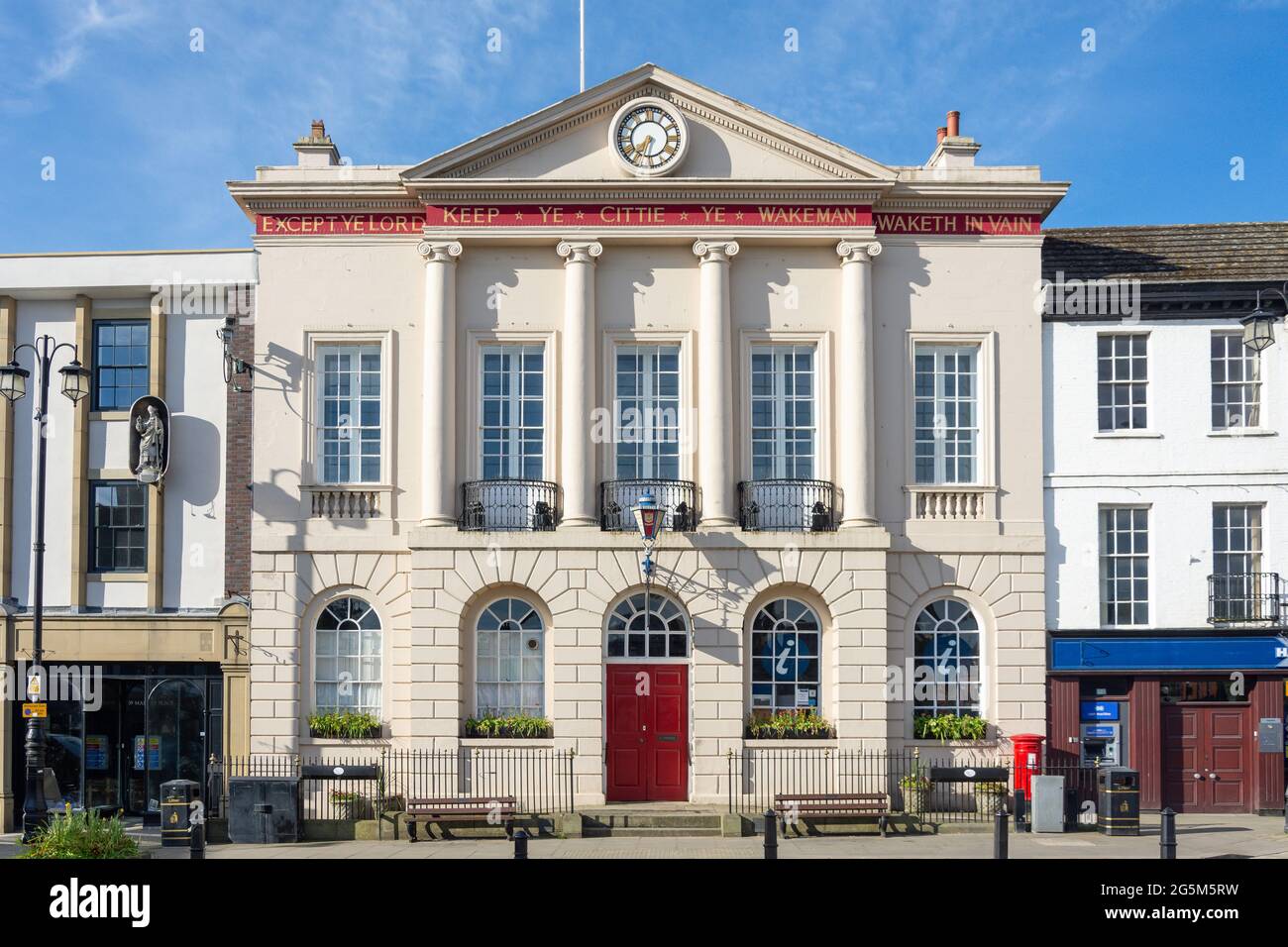 Rathaus Von Ripon, Marktplatz, Ripon, North Yorkshire, England, Vereinigtes Königreich Stockfoto