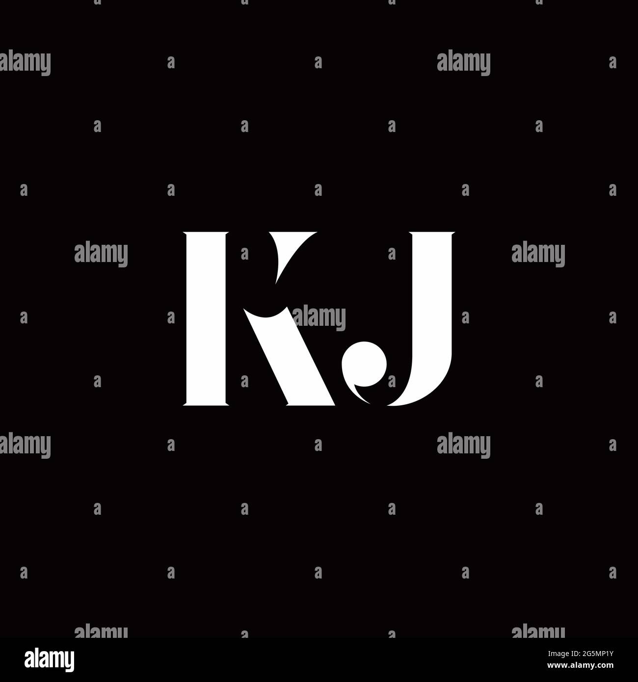 Logo Buchstabe Initial Logo Designs Vorlage mit Gold und schwarzem Hintergrund, Vektor-Symbol modern Stock Vektor