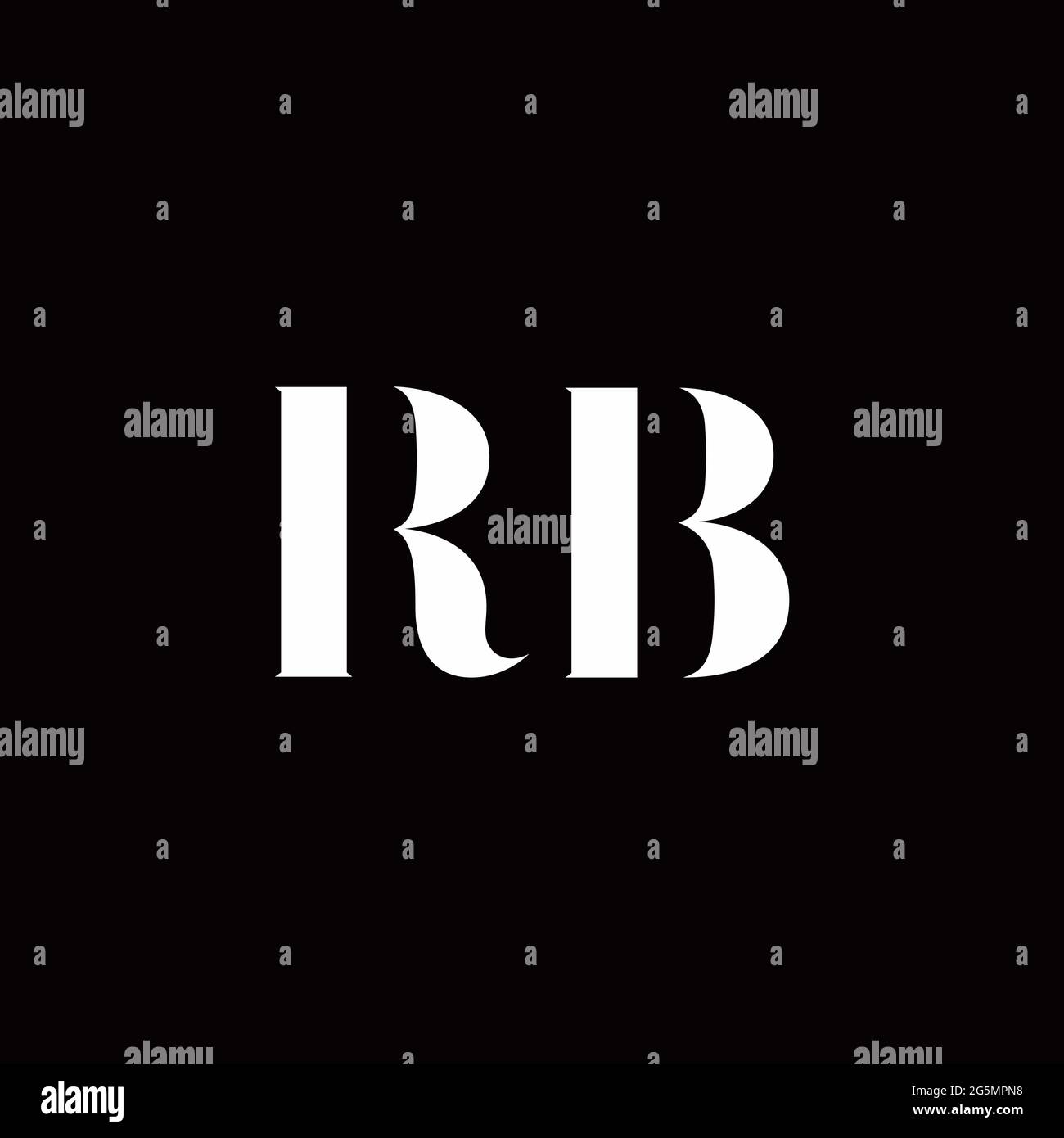 Logo Buchstabe Initial Logo Designs Vorlage mit Gold und schwarzem Hintergrund, Vektor-Symbol modern Stock Vektor