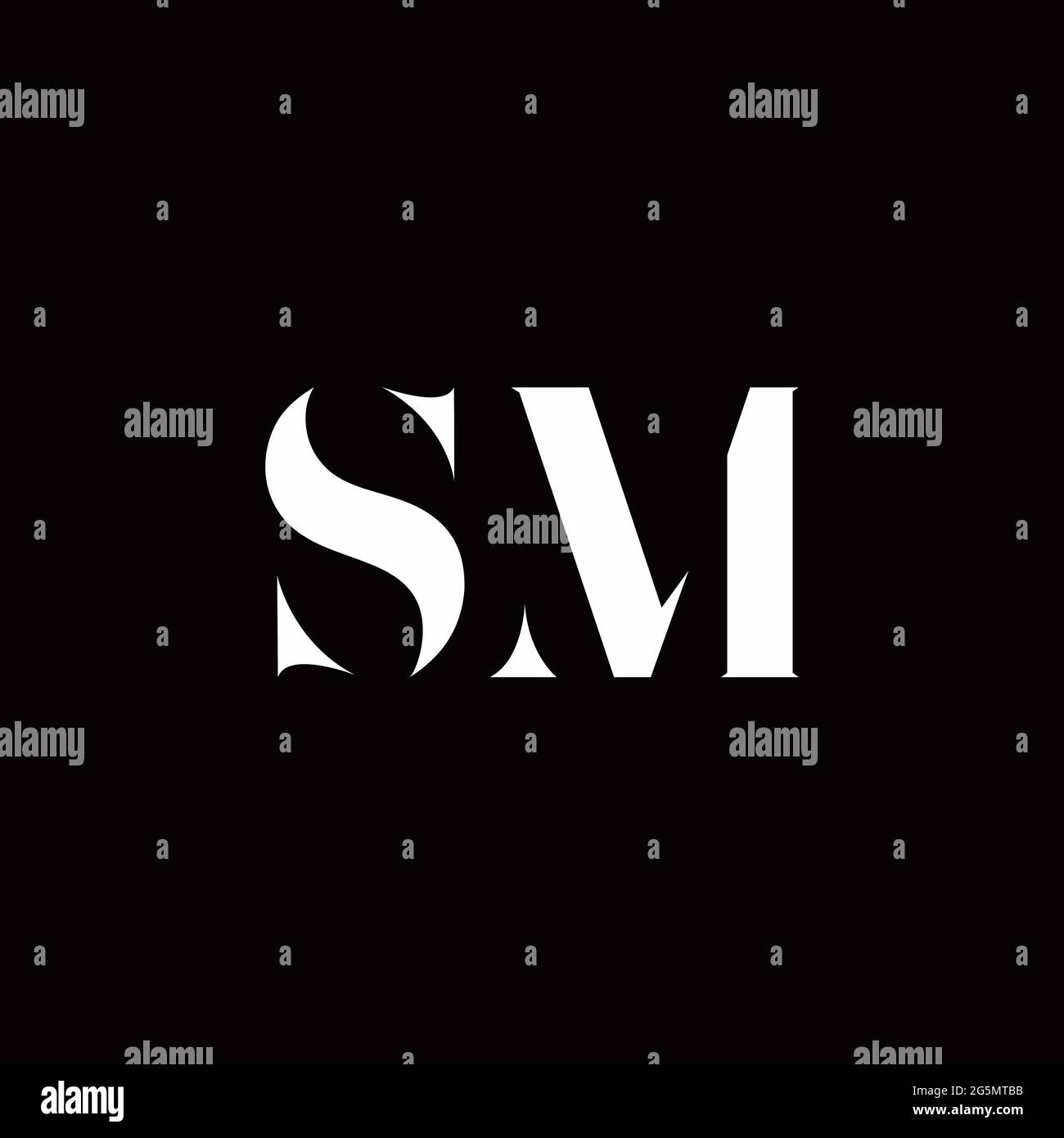 Logo Buchstabe Initial Logo Designs Vorlage mit Gold und schwarzem Hintergrund, Vektor-Symbol modern Stock Vektor