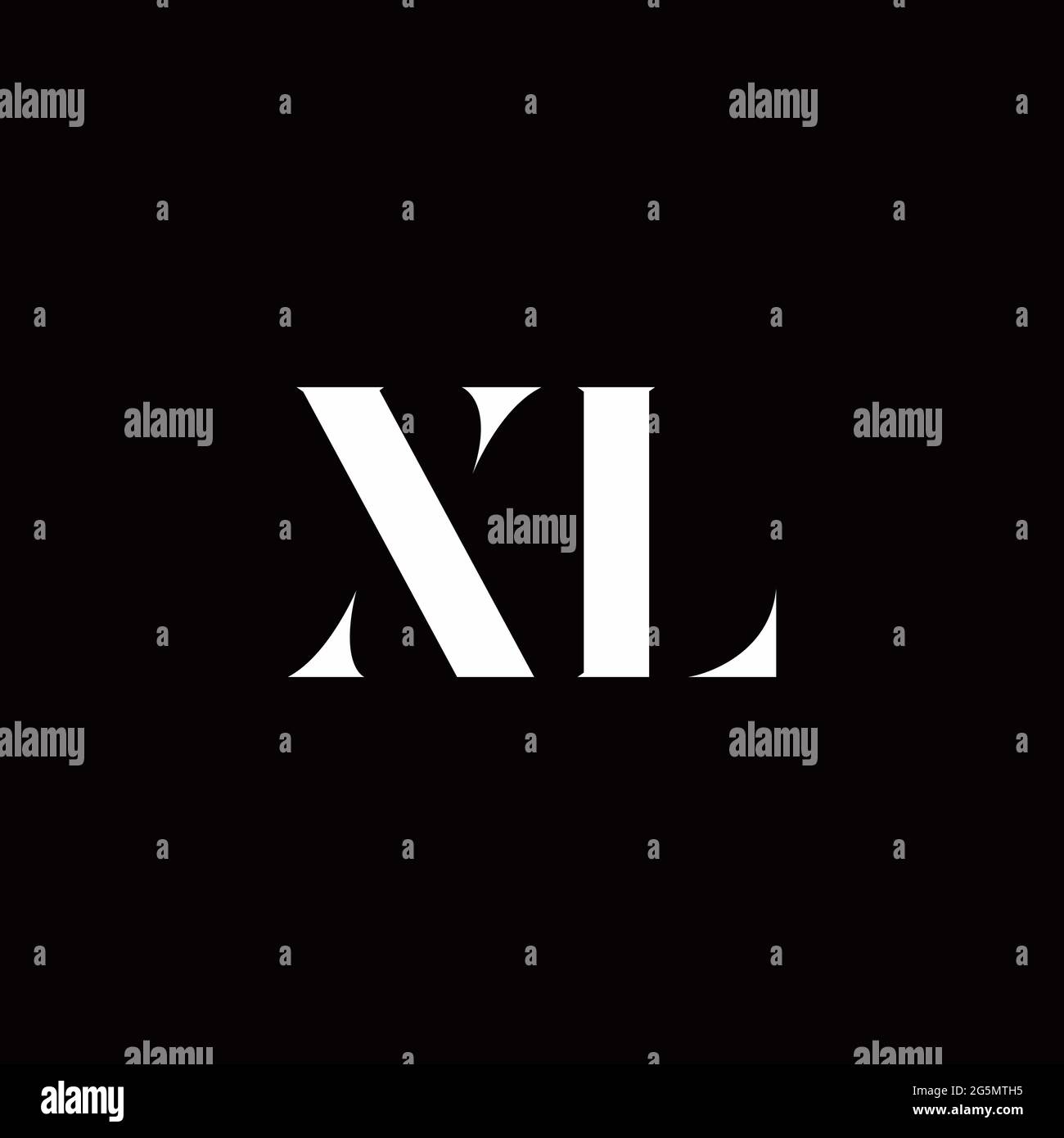 Logo Buchstabe Initial Logo Designs Vorlage mit Gold und schwarzem Hintergrund, Vektor-Symbol modern Stock Vektor