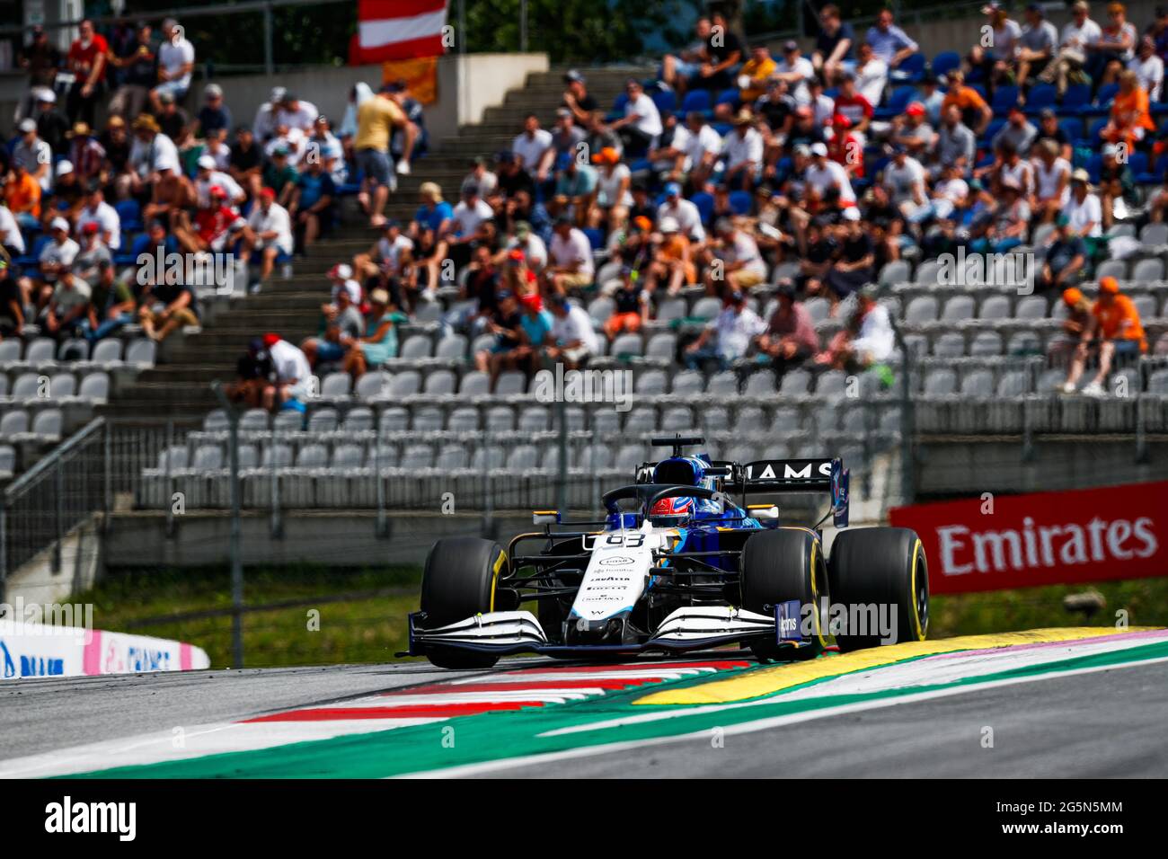 George Williams Racing 63 RUSSELL George (gbr), Williams Racing F1 FW43B, Aktion während der ...