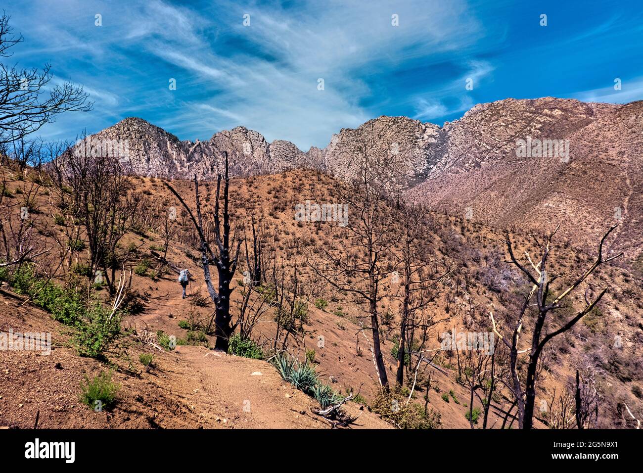 Backpacking the Four Peaks Wilderness, Tonto National Forest, Arizona, USA Stockfoto