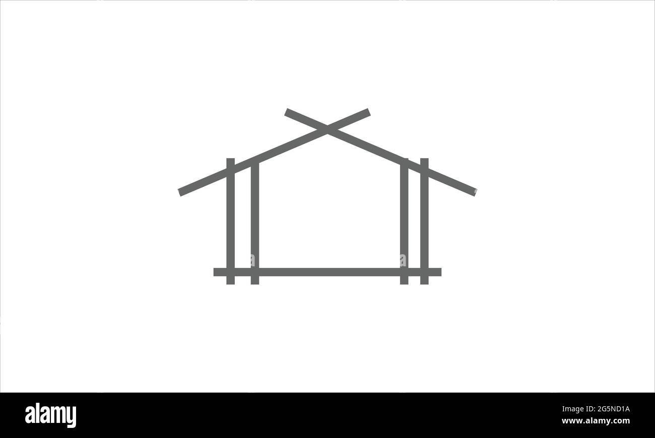 Immobilien entwerfen Haus Logo Bau Gebäudestruktur architektonische, gebaute Umwelt. Architekt Home Logo Design Vektor Inspiration Stock Vektor