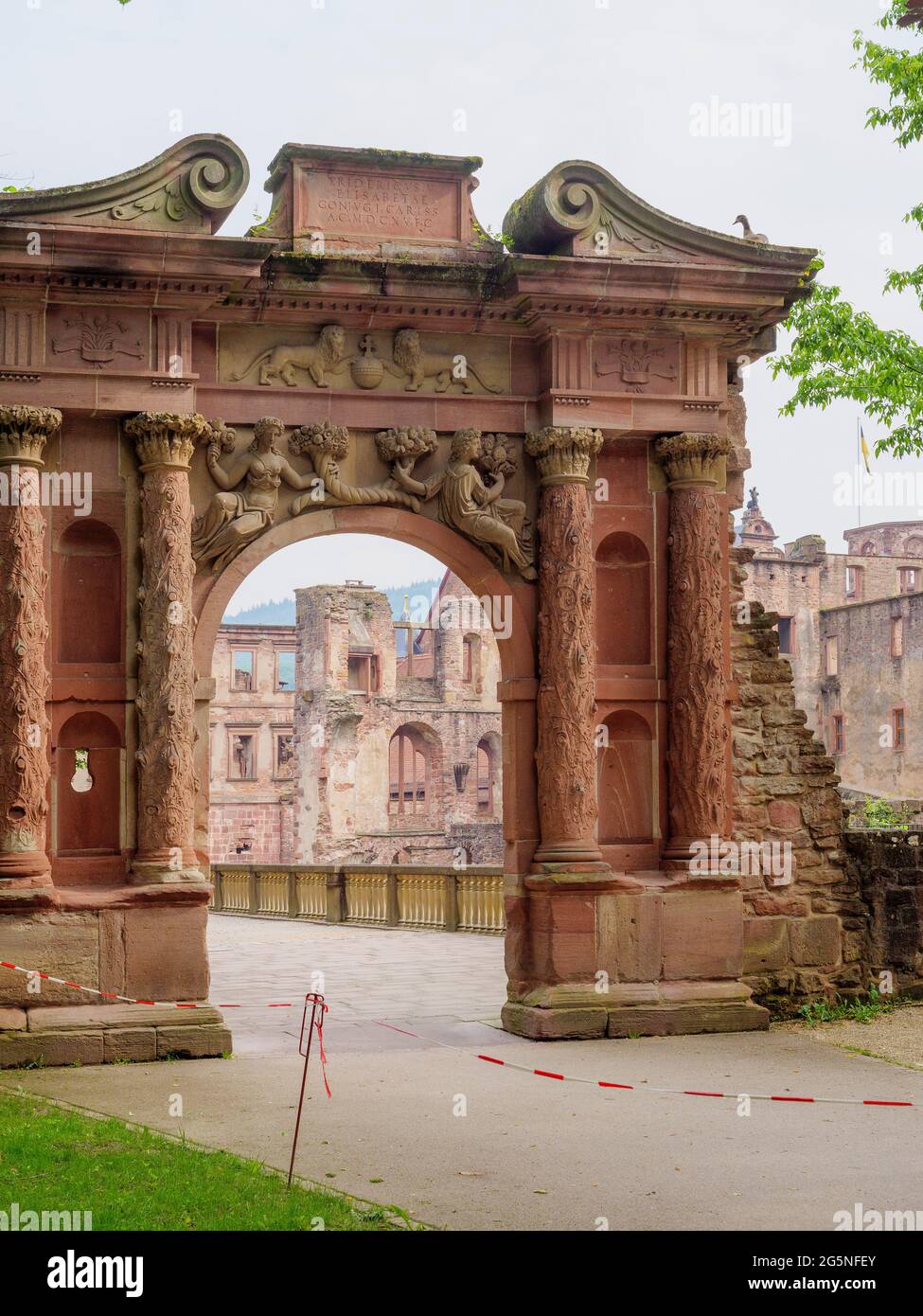 Im Inneren des Schlosses, Heidelberg, Baden-Württemberg, Deutschland, Europa Stockfoto
