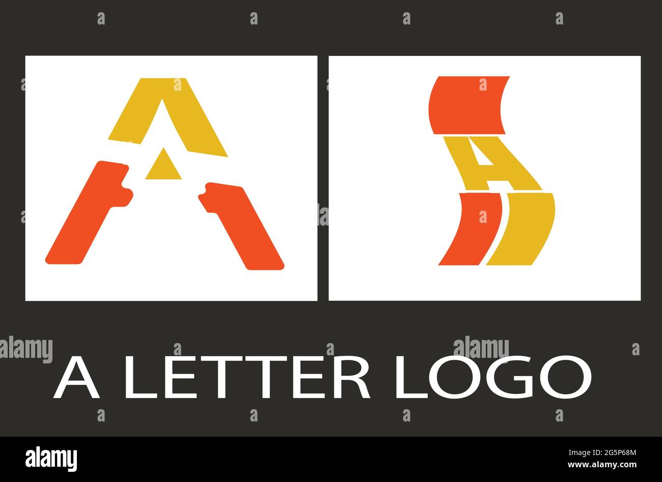 Ein Buchstabe Logo für Design - Buchstabe Logo Design Stock Vektor