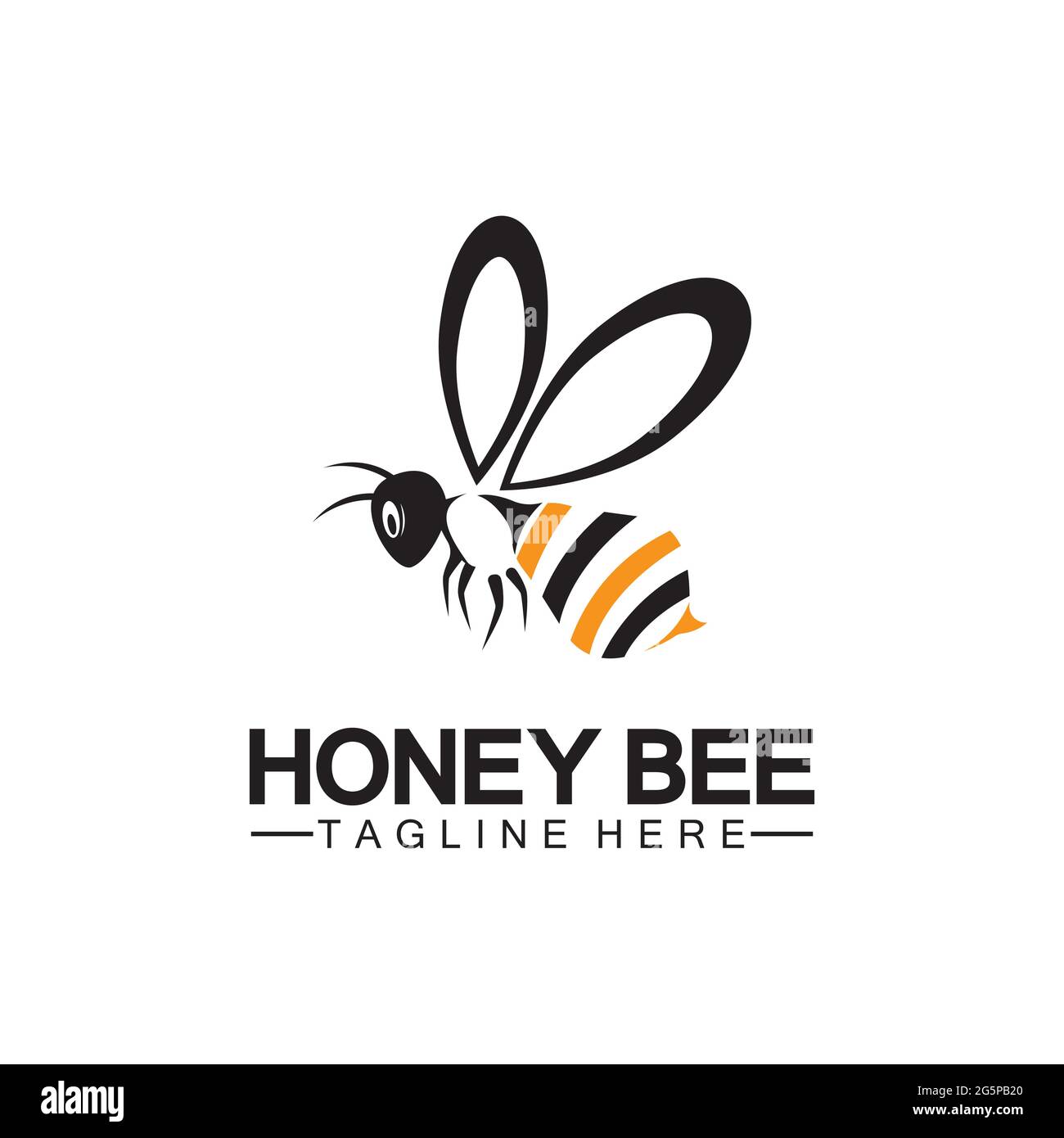 Bienenhonig Logo Vektor Symbol Symbol Illustration Design Vorlage Stock Vektor