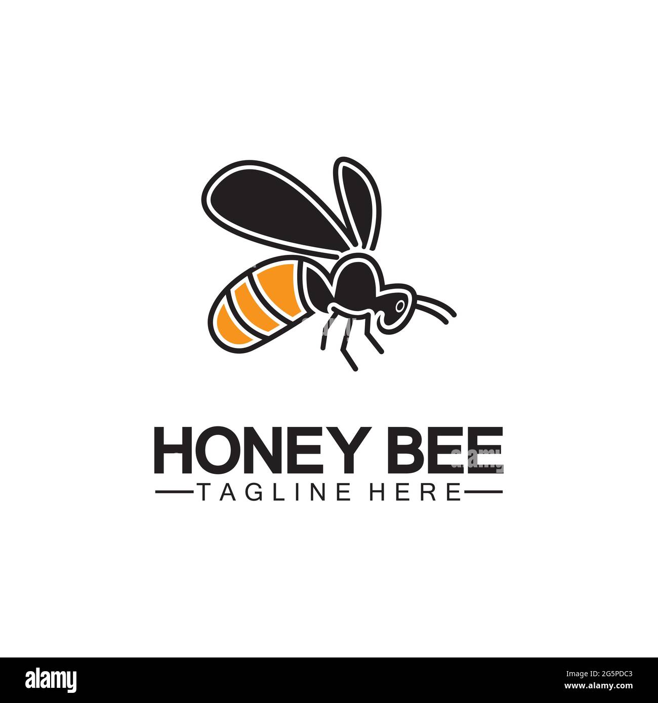 Bienenhonig Logo Vektor Symbol Symbol Illustration Design Vorlage Stock Vektor