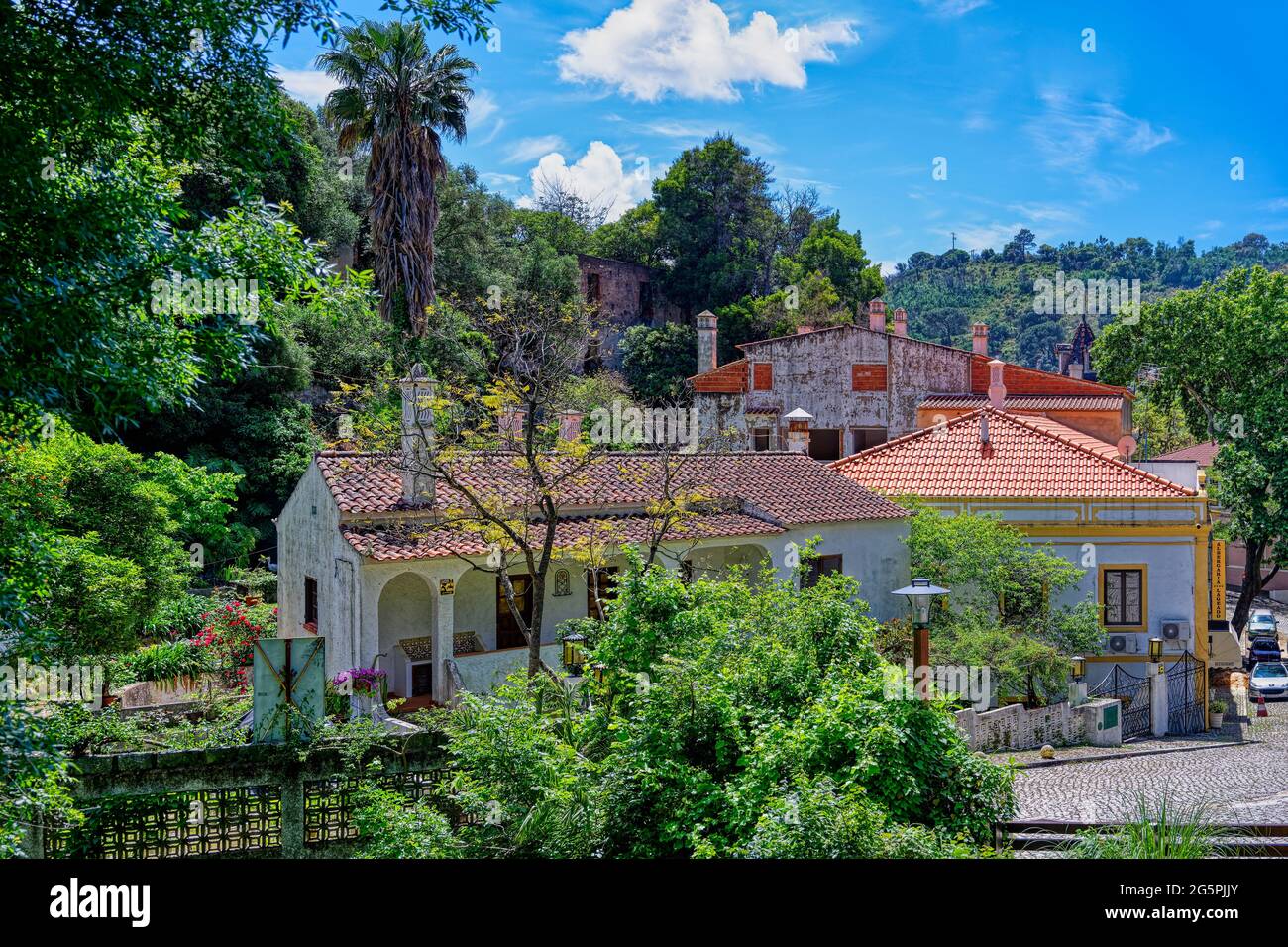 Blick über Caldas de Monchique, Algarve, Portugal Stockfoto