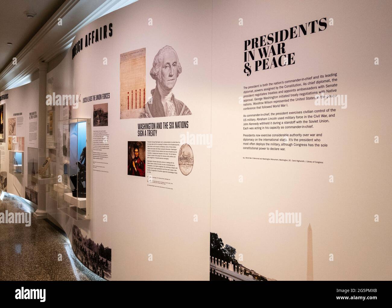 Galerie „Meet the Presidents“ in der New York Historical Society & Library, NYC, USA Stockfoto