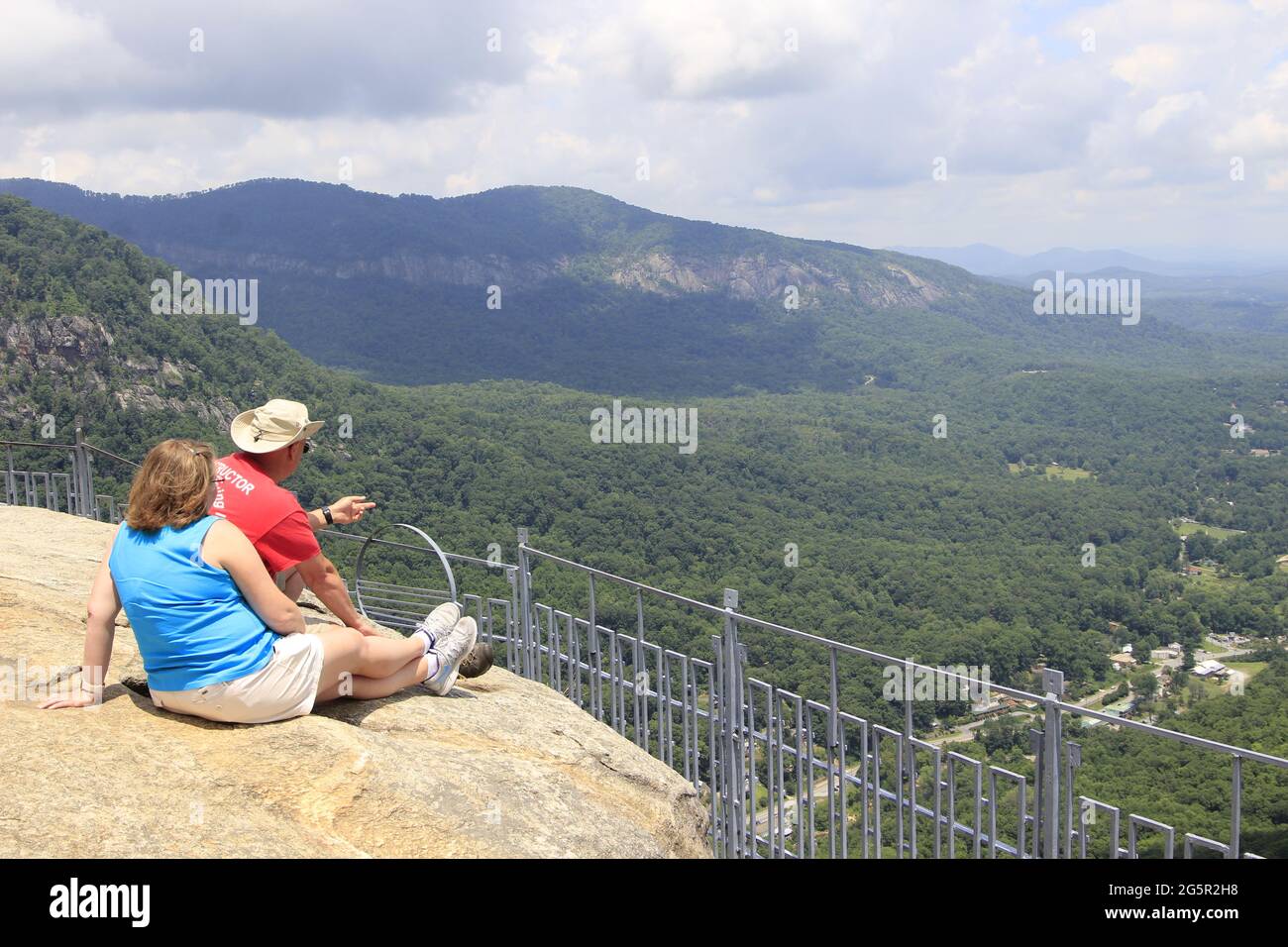 Chimney Rock State Park Lake Lure North Carolina Stockfoto