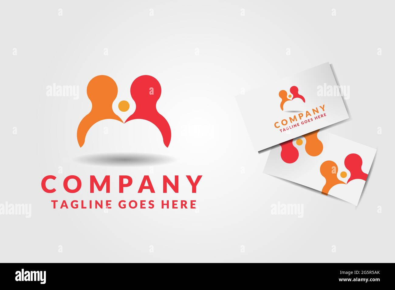 vektor-Logo Illustration Mann und Frauen im Zusammenhang mit Menschen und Familie, Sammlung, Wartung Logo Design-Vorlage Stock Vektor