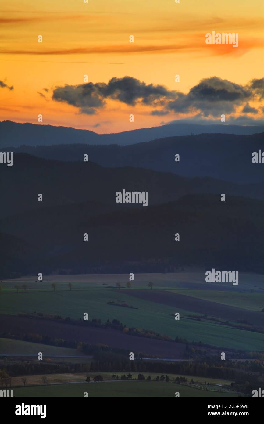 Landschaft in der Nähe von Strbske Pleso See. Slowakei Stockfoto