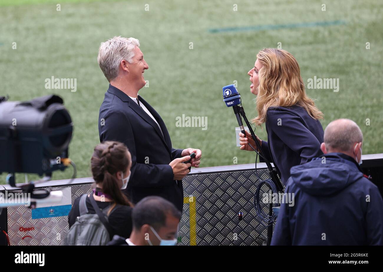 London, Großbritannien, 29. Juni 2021, EURO 2020, Europameisterschaft 2020, Runde 16 eng, England - GER, Deutschland Bastian Schweinsteiger, TV-Experte, Experte, ARD/dpa/Alamy Live News Stockfoto