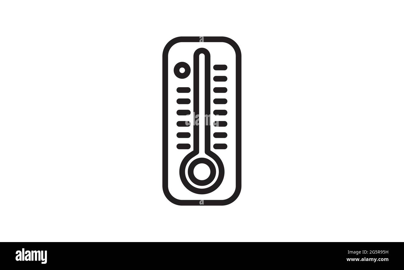 Temperatursymbol. Heiß und kalt Klima Illustration Zeichen Sammlung. Thermometer Symbol. Kann für Web und mobile Geräte verwendet werden. Stock Vektor