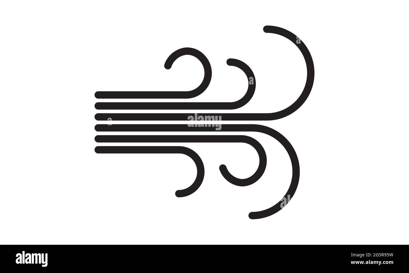 Wind Icon trendige Design-Vorlage Stock Vektor