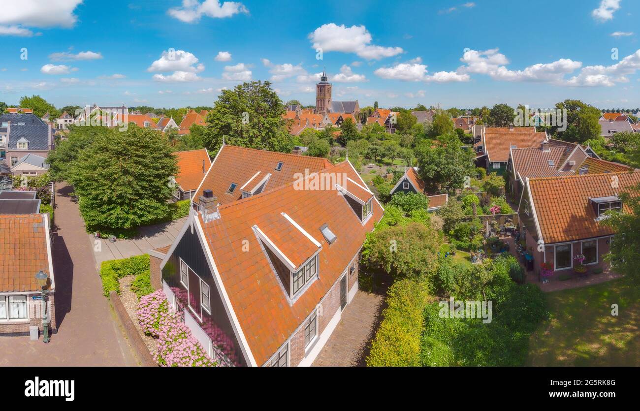 Blick über die Dächer in Richtung Grote Kerk Stockfoto