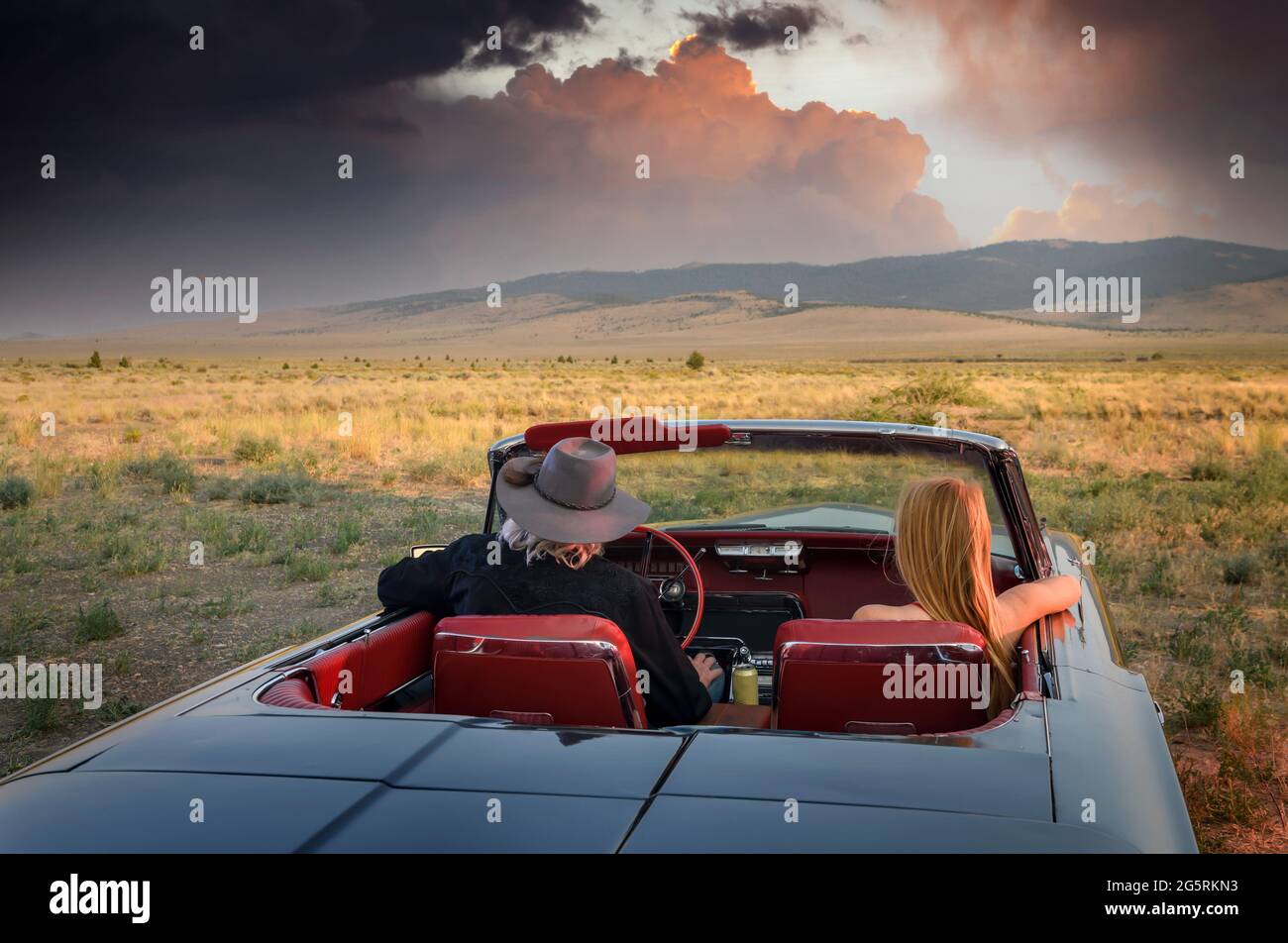 Nordamerika, Amerika, American, Oregon, Oregonian, Outback, High Desert, Amerikanische Traumlandschaften Outback Blues Stockfoto