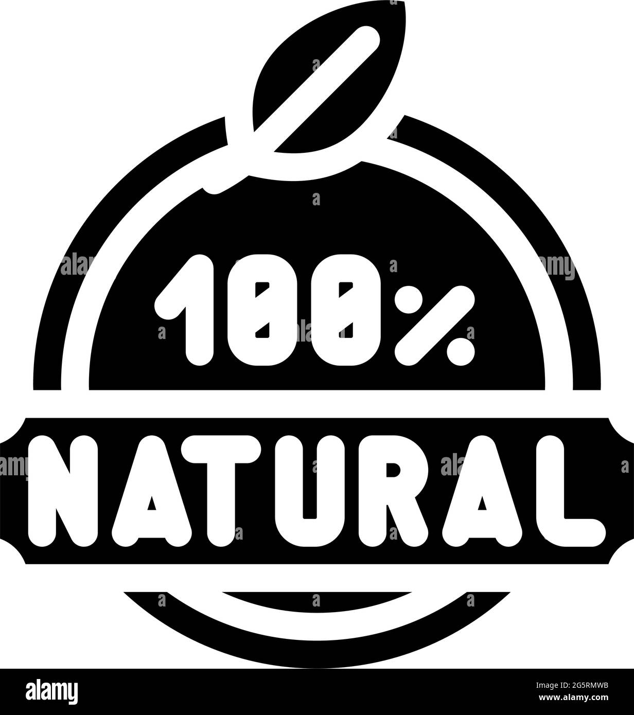 Natürliche kosmetische Symbol Glyphen Symbol Vektor-Illustration Stock Vektor