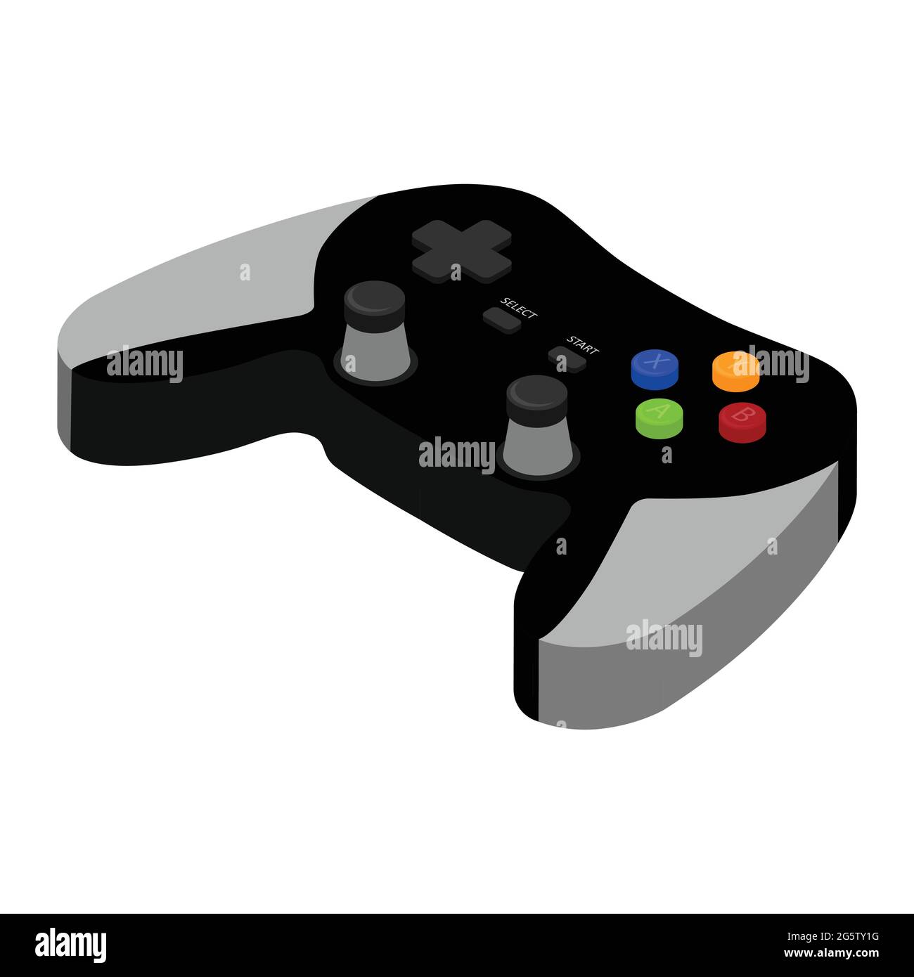 Moderne wireless Game Controller für PC und Konsole isometrische Ansicht Stock Vektor