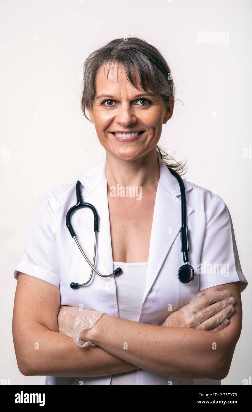 Porträt von einer Ärztin Stockfoto