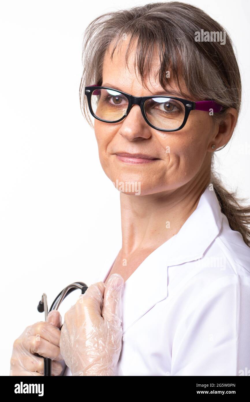Porträt von einer Ärztin Stockfoto