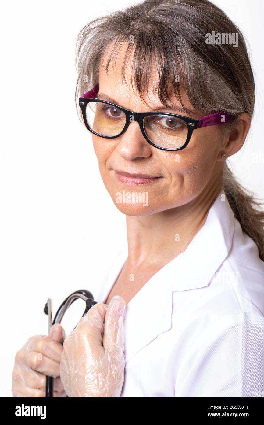 Porträt von einer Ärztin Stockfoto