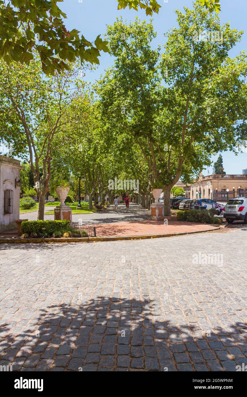 Plaza Ruiz de Arellano in San Antonio de Areco, Provinz Buenos Aires, Argentinien Stockfoto Plaza Ruiz de Arellano in San Antonio de Areco, Provinz Buenos Aires, Argentinien Stockfoto