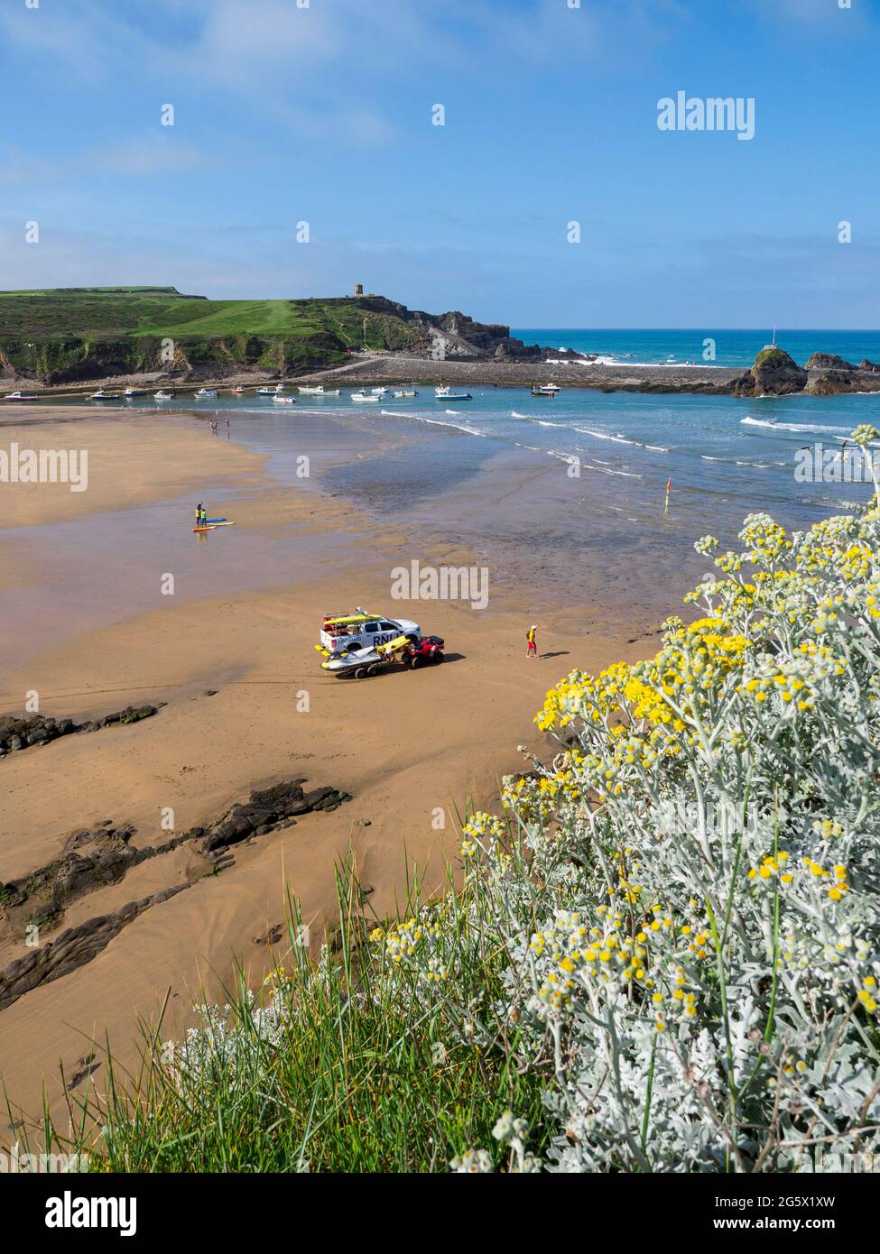 Summerleaze Beach, Bude, Cornwall, UK Stockfoto