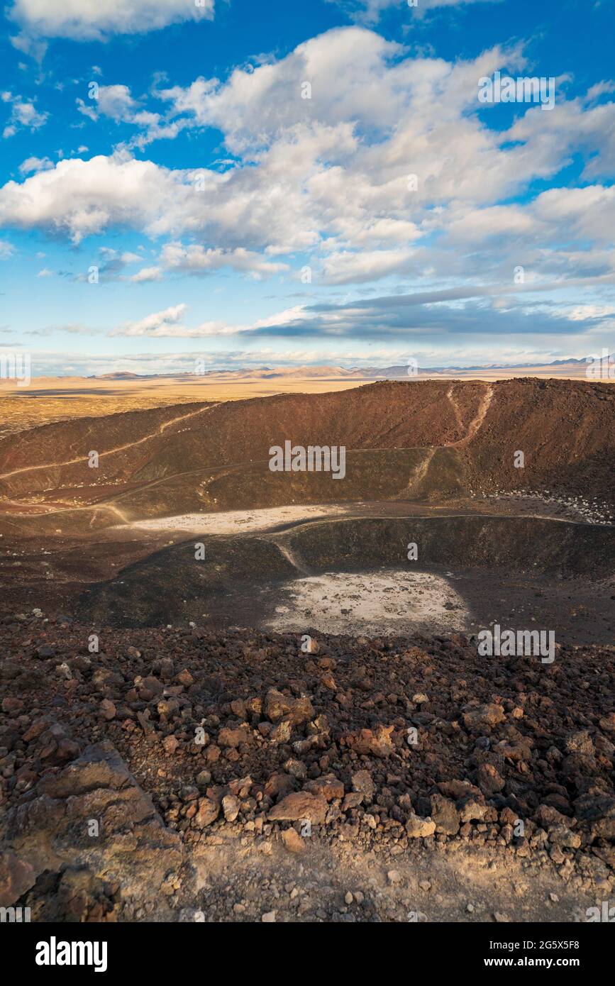 Amboy-Krater im Südosten Kaliforniens Stockfoto