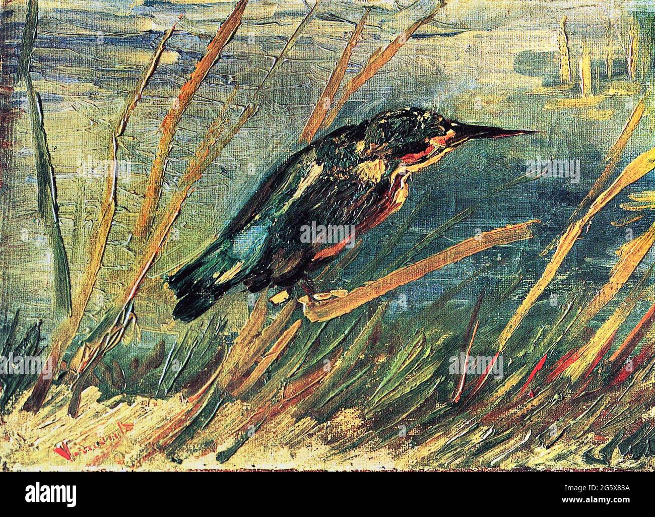 Der Eisfischer von Vincent Van Gogh 1886. Van Gogh Museum in Amsterdam, Niederlande Stockfoto